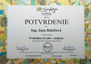 certifikat fraktalna kresba Jana Bakicova